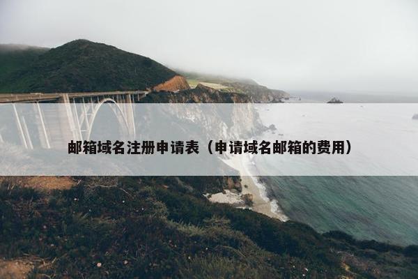 邮箱域名注册申请表（申请域名邮箱的费用）-第1张图片-冷动云