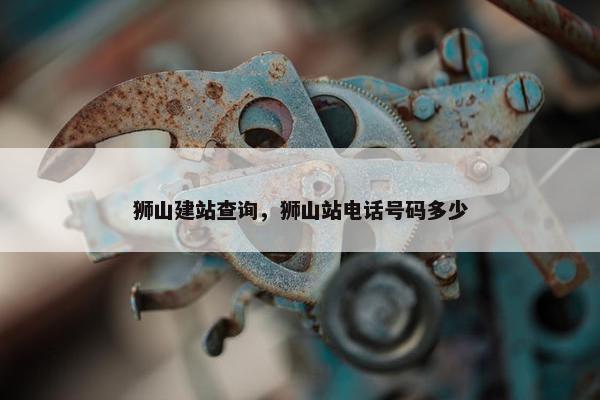 狮山建站查询，狮山站电话号码多少-第1张图片-冷动云