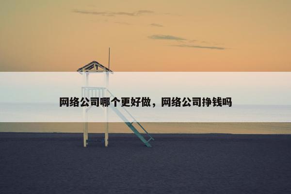 网络公司哪个更好做，网络公司挣钱吗-第1张图片-冷动云
