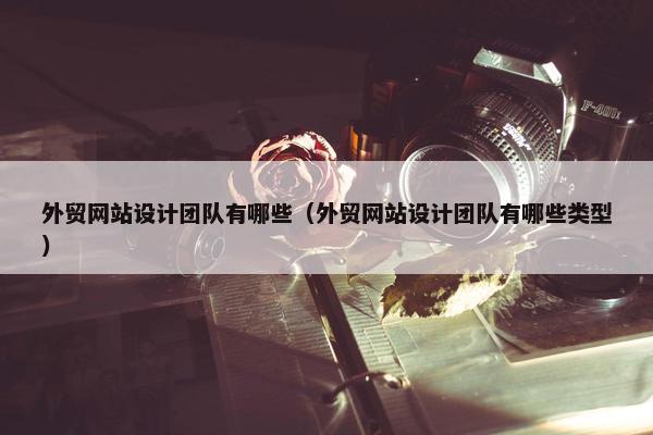 外贸网站设计团队有哪些（外贸网站设计团队有哪些类型）-第1张图片-冷动云