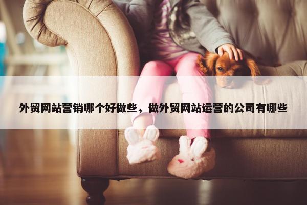 外贸网站营销哪个好做些，做外贸网站运营的公司有哪些-第1张图片-冷动云