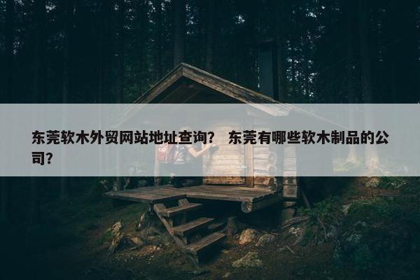 东莞软木外贸网站地址查询？ 东莞有哪些软木制品的公司？-第1张图片-冷动云