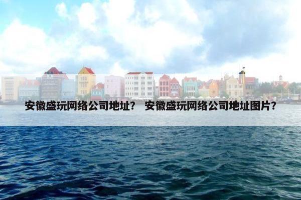 安徽盛玩网络公司地址？ 安徽盛玩网络公司地址图片？-第1张图片-冷动云