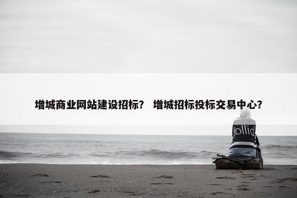 增城商业网站建设招标？ 增城招标投标交易中心？-第1张图片-冷动云