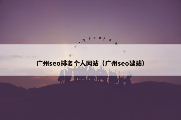 广州seo排名个人网站（广州seo建站）-第1张图片-冷动云
