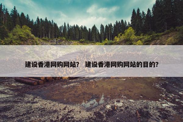 建设香港网购网站？ 建设香港网购网站的目的？-第1张图片-冷动云