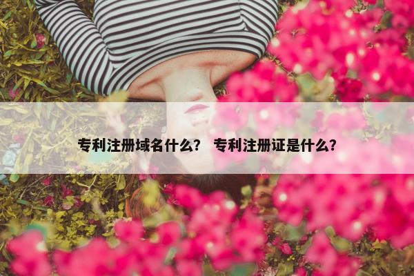 专利注册域名什么？ 专利注册证是什么？-第1张图片-冷动云