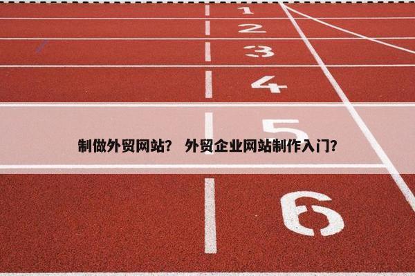 制做外贸网站？ 外贸企业网站制作入门？-第1张图片-冷动云