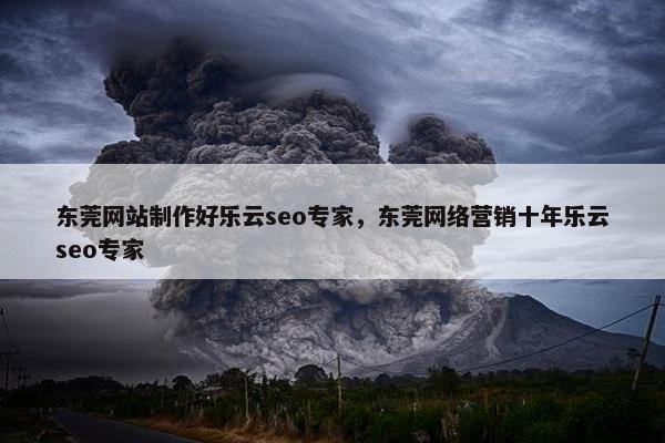 东莞网站制作好乐云seo专家，东莞网络营销十年乐云seo专家-第1张图片-冷动云