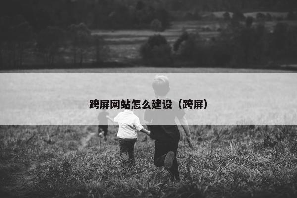 跨屏网站怎么建设（跨屏）-第1张图片-冷动云