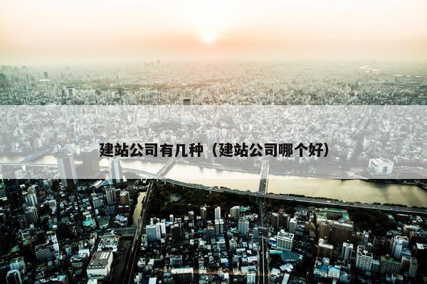 建站公司有几种（建站公司哪个好）-第1张图片-冷动云