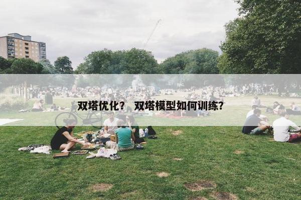 双塔优化？ 双塔模型如何训练？-第1张图片-冷动云