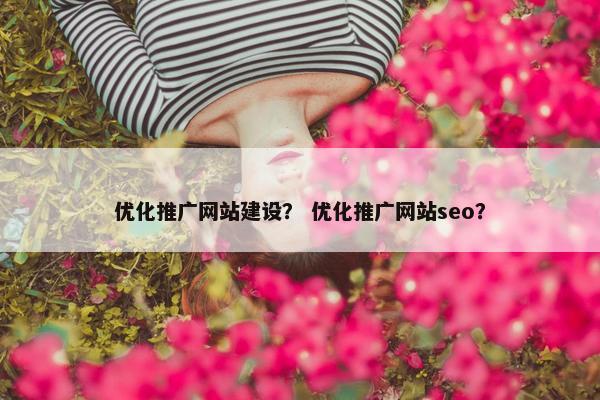 优化推广网站建设？ 优化推广网站seo？-第1张图片-冷动云
