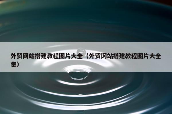 外贸网站搭建教程图片大全（外贸网站搭建教程图片大全集）-第1张图片-冷动云