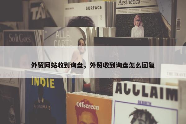 外贸网站收到询盘，外贸收到询盘怎么回复-第1张图片-冷动云