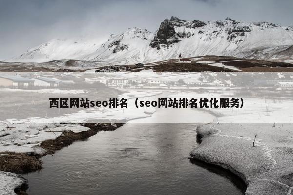 西区网站seo排名（seo网站排名优化服务）-第1张图片-冷动云