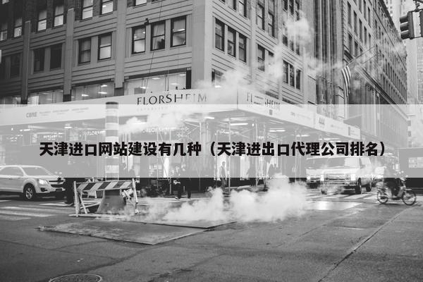 天津进口网站建设有几种（天津进出口代理公司排名）-第1张图片-冷动云
