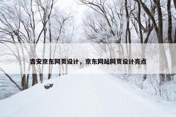 吉安京东网页设计，京东网站网页设计亮点-第1张图片-冷动云