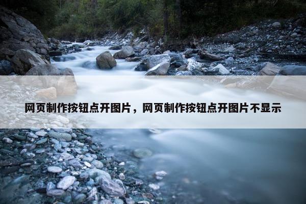 网页制作按钮点开图片，网页制作按钮点开图片不显示-第1张图片-冷动云