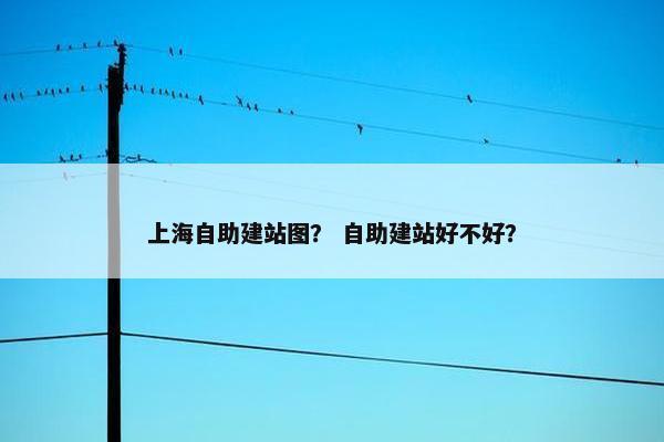 上海自助建站图？ 自助建站好不好？-第1张图片-冷动云