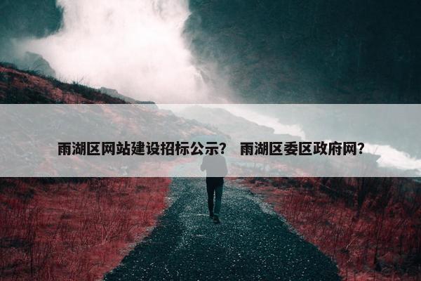 雨湖区网站建设招标公示？ 雨湖区委区政府网？-第1张图片-冷动云