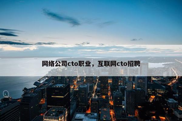 网络公司cto职业，互联网cto招聘-第1张图片-冷动云