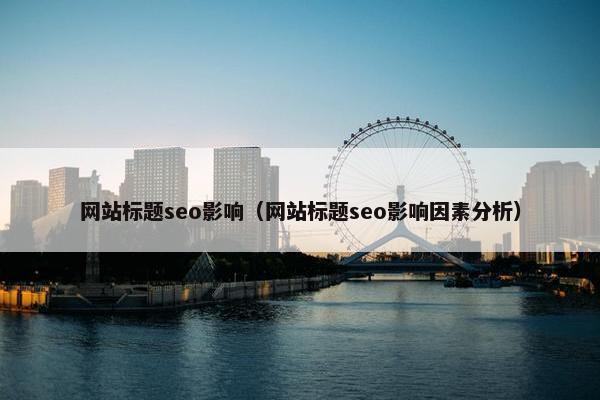 网站标题seo影响（网站标题seo影响因素分析）-第1张图片-冷动云