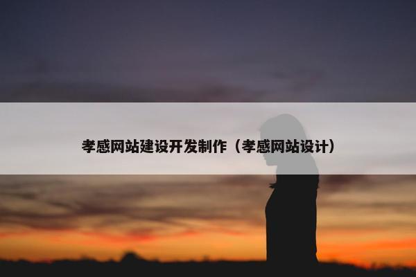 孝感网站建设开发制作（孝感网站设计）-第1张图片-冷动云
