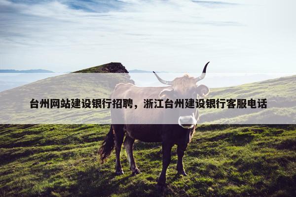 台州网站建设银行招聘，浙江台州建设银行客服电话-第1张图片-冷动云