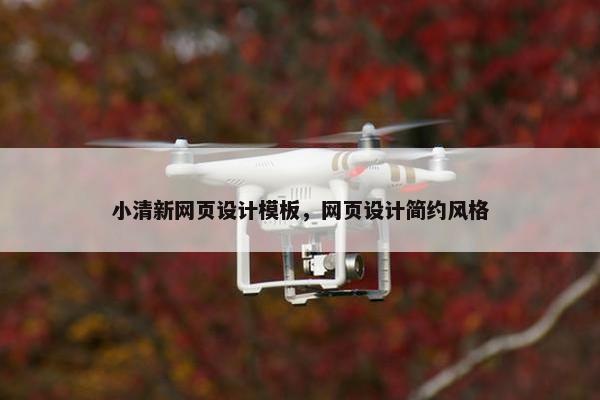 小清新网页设计模板，网页设计简约风格-第1张图片-冷动云