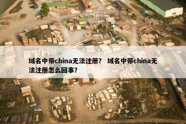 域名中带china无法注册？ 域名中带china无法注册怎么回事？-第1张图片-冷动云