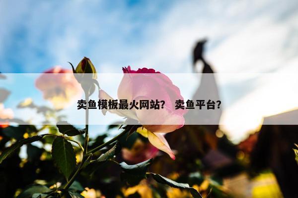 卖鱼模板最火网站？ 卖鱼平台？-第1张图片-冷动云