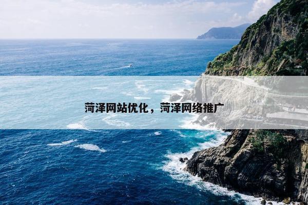 菏泽网站优化，菏泽网络推广-第1张图片-冷动云