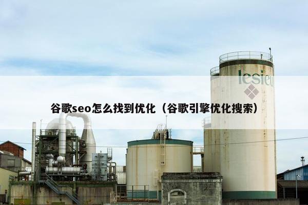 谷歌seo怎么找到优化（谷歌引擎优化搜索）-第1张图片-冷动云