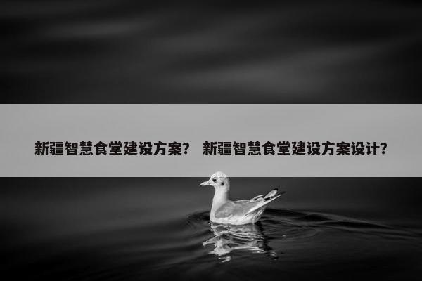 新疆智慧食堂建设方案？ 新疆智慧食堂建设方案设计？-第1张图片-冷动云