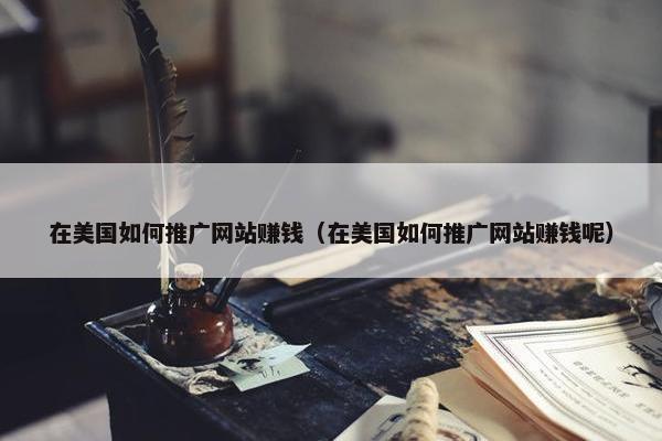在美国如何推广网站赚钱（在美国如何推广网站赚钱呢）-第1张图片-冷动云