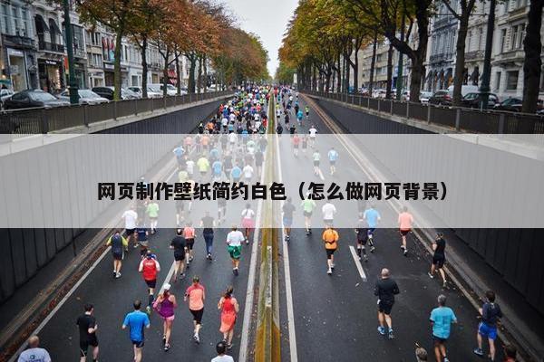 网页制作壁纸简约白色（怎么做网页背景）-第1张图片-冷动云