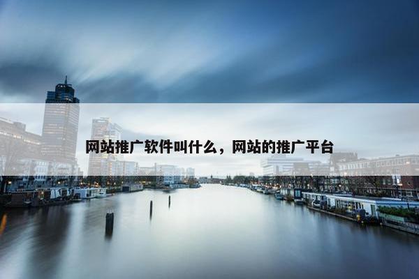网站推广软件叫什么，网站的推广平台-第1张图片-冷动云