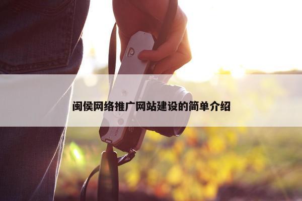 闽侯网络推广网站建设的简单介绍-第1张图片-冷动云