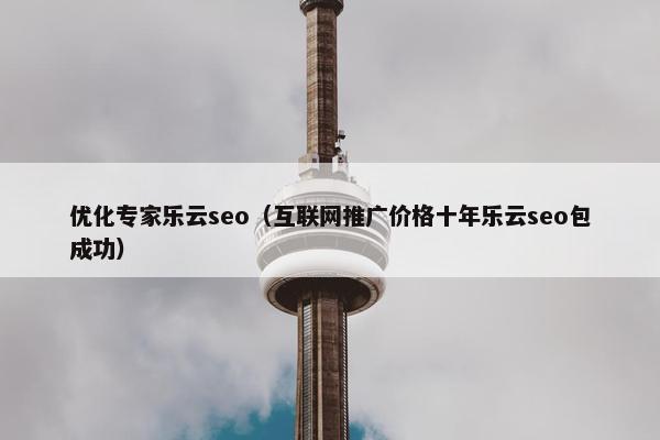 优化专家乐云seo（互联网推广价格十年乐云seo包成功）-第1张图片-冷动云