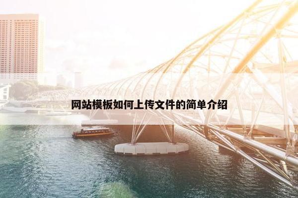 网站模板如何上传文件的简单介绍-第1张图片-冷动云