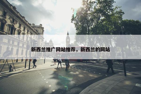 新西兰推广网站推荐，新西兰的网站-第1张图片-冷动云