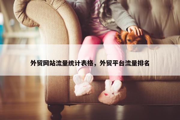 外贸网站流量统计表格，外贸平台流量排名-第1张图片-冷动云