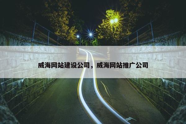 威海网站建设公司，威海网站推广公司-第1张图片-冷动云