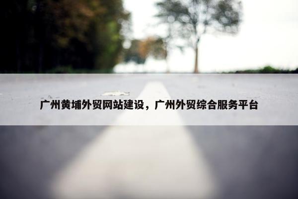 广州黄埔外贸网站建设，广州外贸综合服务平台-第1张图片-冷动云