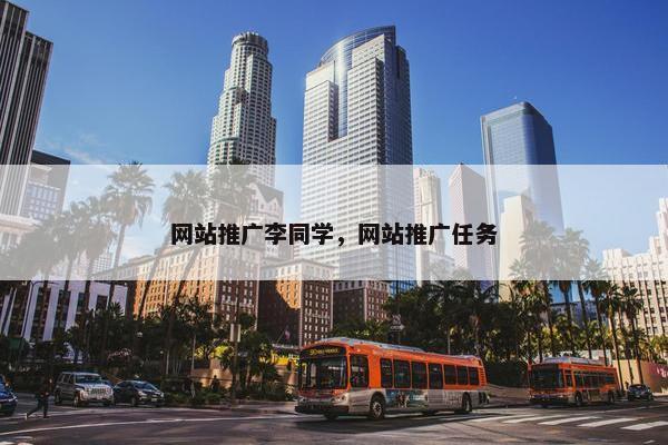 网站推广李同学，网站推广任务-第1张图片-冷动云