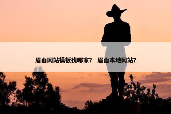 眉山网站模板找哪家？ 眉山本地网站？-第1张图片-冷动云