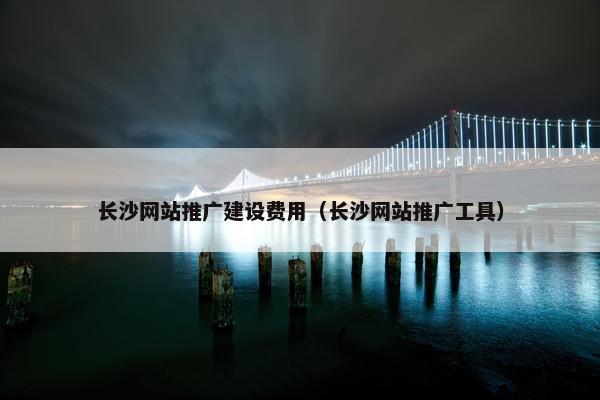 长沙网站推广建设费用（长沙网站推广工具）-第1张图片-冷动云