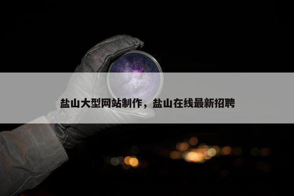 盐山大型网站制作，盐山在线最新招聘-第1张图片-冷动云