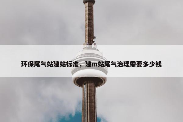 环保尾气站建站标准，建m站尾气治理需要多少钱-第1张图片-冷动云